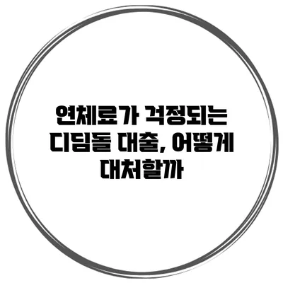 연체료가 걱정되는 디딤돌 대출, 어떻게 대처할까?